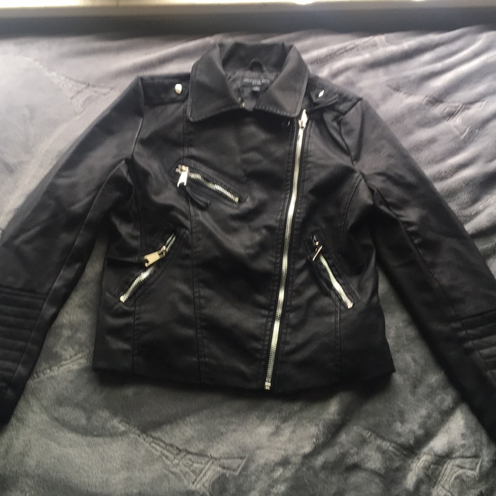 Black Leather Jacket (runs as a size S)